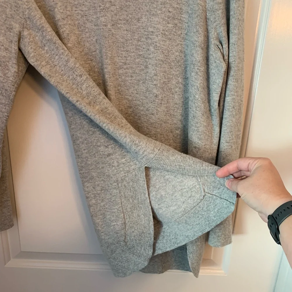 J. Crew Factory Wool-Blend Tunic Sweater in Heather Dove - Picture 11 of 14